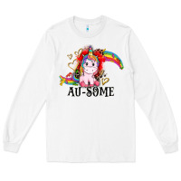 White Au-some Long Sleeve Tee - CowGirlArtShop