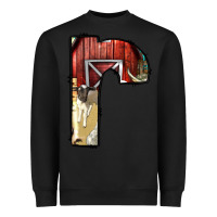 Black farm life alphabet lowercase letters r Heavyweight Sweatshirt - BundleAndBundleShop
