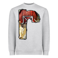 Heather Grey farm life alphabet lowercase letters r Heavyweight Sweatshirt - BundleAndBundleShop