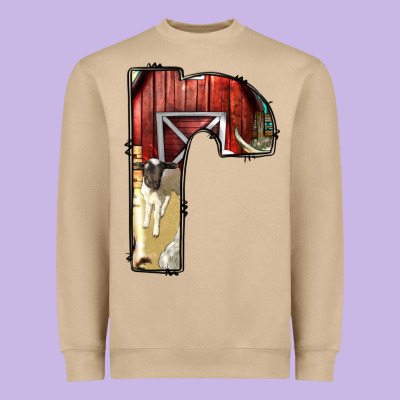 Farm Life Alphabet Lowercase Letters R Heavyweight Sweatshirt Designed By Bundleandbundleshop