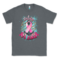 Charcoal Heather refuse to sink cancer anchor Classic Tee - NancyCooperArtShop