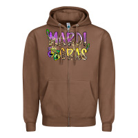 Chestnut mardi gras Zipper Hoodie - SublimationCraftShop