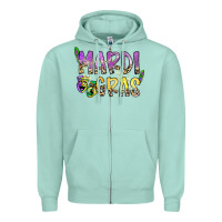Seafoam mardi gras Zipper Hoodie - SublimationCraftShop