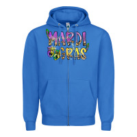 True Royal mardi gras Zipper Hoodie - SublimationCraftShop
