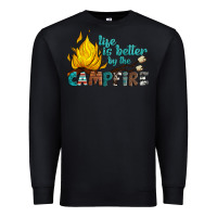 Black life is better by the campfire Premium Sweatshirt - Artiststas