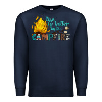 Navy life is better by the campfire Premium Sweatshirt - Artiststas