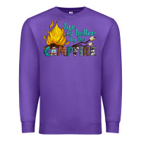 Purple life is better by the campfire Premium Sweatshirt - Artiststas