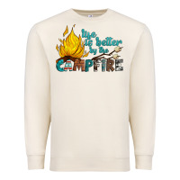 Sandshell life is better by the campfire Premium Sweatshirt - Artiststas
