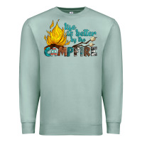 Seafoam life is better by the campfire Premium Sweatshirt - Artiststas