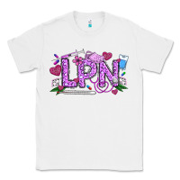 White Valentine LPN Classic Tee - CowhideDigitalArt