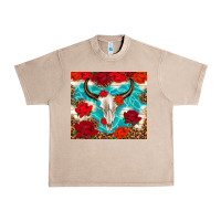 French Oak bull skull rose Urban Heavy Tee - TumblerDesignByShophia