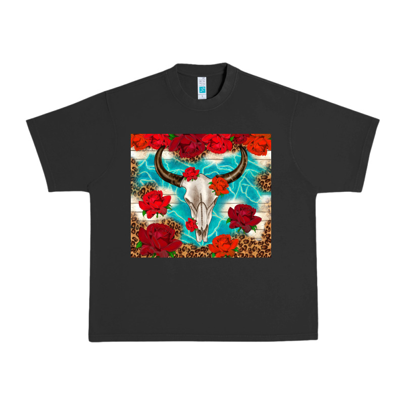 Bull Skull Rose Urban Heavy Tee by TumblerDesignByShophia | Teevron
