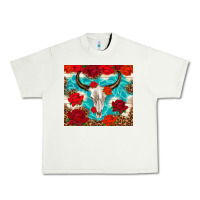 Pistachio bull skull rose Urban Heavy Tee - TumblerDesignByShophia