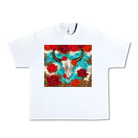 White bull skull rose Urban Heavy Tee - TumblerDesignByShophia