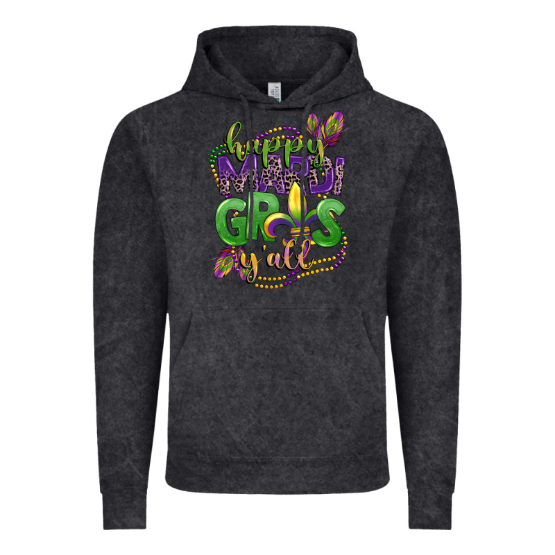 Happy Mardi Gras Yall Vintage Hoodie by CowGirlArtShop | Teevron