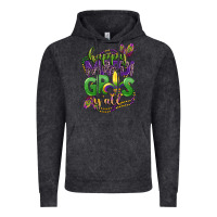 Vintage Black happy mardi gras yall Vintage Hoodie - CowGirlArtShop