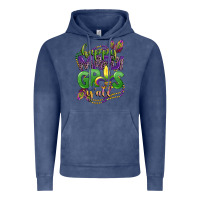 Vintage Denim happy mardi gras yall Vintage Hoodie - CowGirlArtShop