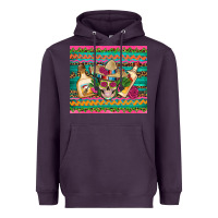 Plum mexican tequila skull roses cactus sombrero Heavyweight Hoodie - Artiststas