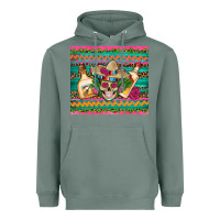 Sage mexican tequila skull roses cactus sombrero Heavyweight Hoodie - Artiststas