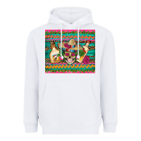 White mexican tequila skull roses cactus sombrero Heavyweight Hoodie - Artiststas