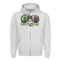 Dove Grey mardi gras Zipper Hoodie - SublimationCraftShop