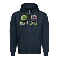 Navy mardi gras Zipper Hoodie - SublimationCraftShop