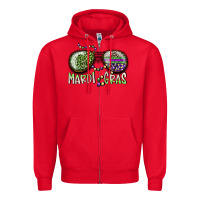 Red mardi gras Zipper Hoodie - SublimationCraftShop