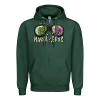 Sports Green mardi gras Zipper Hoodie - SublimationCraftShop