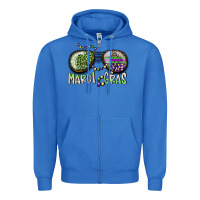 True Royal mardi gras Zipper Hoodie - SublimationCraftShop