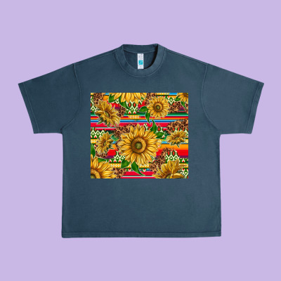 Mexican Sunflowers Urban Heavy Tee Designed By Tumblerdesignbyshophia