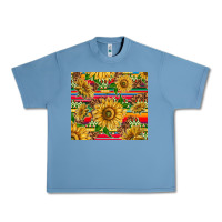 Pebble Blue mexican sunflowers Urban Heavy Tee - TumblerDesignByShophia