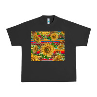 Pigment Black mexican sunflowers Urban Heavy Tee - TumblerDesignByShophia