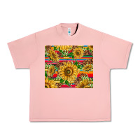 Salmon mexican sunflowers Urban Heavy Tee - TumblerDesignByShophia