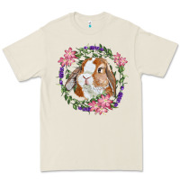 Bone Bunny Face With Floral Wreath Premium Tee - RanaPortraitStore