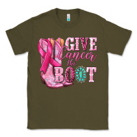 Army Green give cancer the boot Classic Tee - NancyCooperArtShop