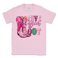 Bubblegum Pink give cancer the boot Classic Tee - NancyCooperArtShop