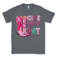 Charcoal Heather give cancer the boot Classic Tee - NancyCooperArtShop