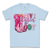 Dusty Blue give cancer the boot Classic Tee - NancyCooperArtShop