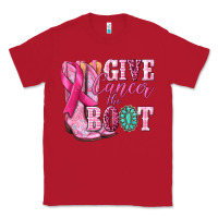 Red give cancer the boot Classic Tee - NancyCooperArtShop