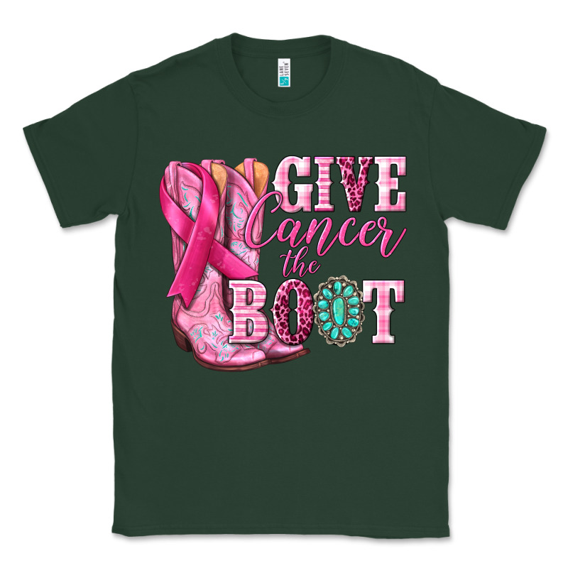 Give Cancer The Boot Classic Tee by NancyCooperArtShop | Teevron