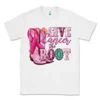White give cancer the boot Classic Tee - NancyCooperArtShop