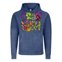 Vintage Denim crawfish mardi gras Vintage Hoodie - CowGirlArtShop