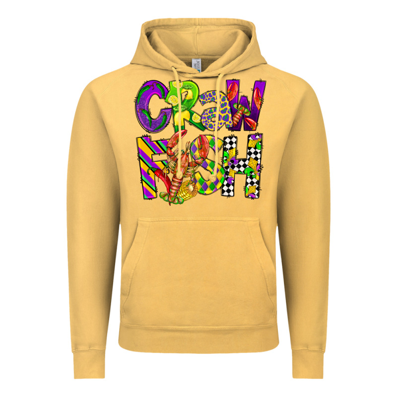 Crawfish Mardi Gras Vintage Hoodie by CowGirlArtShop | Teevron