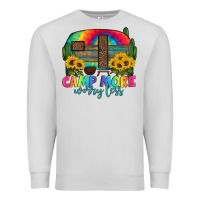 Dove Grey camp more worry less with caravan Premium Sweatshirt - Artiststas