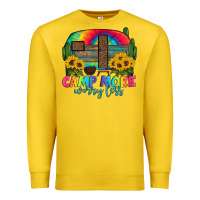 Lemon camp more worry less with caravan Premium Sweatshirt - Artiststas