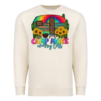 Sandshell camp more worry less with caravan Premium Sweatshirt - Artiststas
