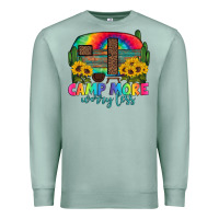 Seafoam camp more worry less with caravan Premium Sweatshirt - Artiststas