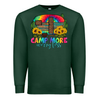 Sports Green camp more worry less with caravan Premium Sweatshirt - Artiststas