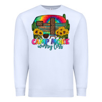 White camp more worry less with caravan Premium Sweatshirt - Artiststas