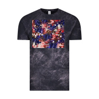 Cloud Black American flag sparkly  tumbler Vintage Tee - HowdyJamesFarm